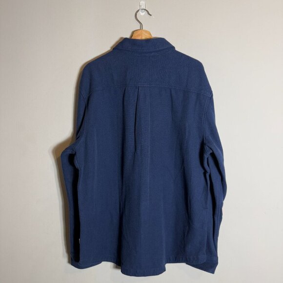 NWT The North Face Valley Twill Flannel Shirt Mens XL Summit Navy Outdoor Preppy - Picture 4 of 16